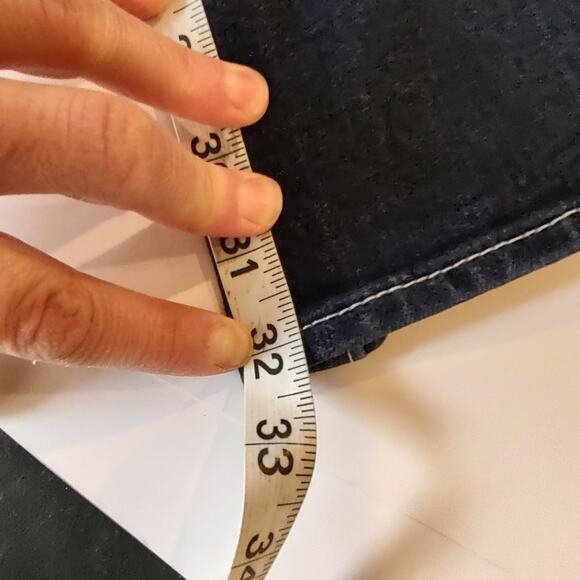 True Religion Dark Wash Boot Cut Crystal Pocket Jeans Waist Size 28 - Picture 7 of 15